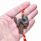 Amuleta cu dragon si monede chinezesti