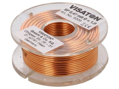 Bobină Inductor 0.47mH 0.36&amp;Omega; 48mm 1mm foto