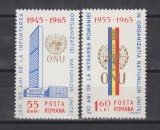 ROMANIA 1965 LP 600 O.N.U. SERIE MNH, Nestampilat