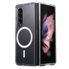 Husa magsafe htpmag compatibila cu samsung galaxy z fold 4, atasare magnetica, clear case, transparent, Oem