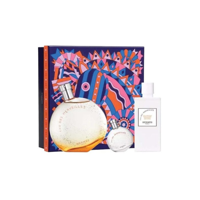 Set cadou Hermes Eau des Merveilles pentru femei EDT 100 ml + 80 ml loțiune de corp
