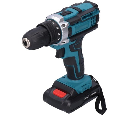 Burghiu electric, 2 viteze, 240 V, 60 Hz, 1600 r/min, albastru foto