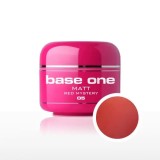 Gel UV Silcare Base One Matt - Red Mystery 05, 5g