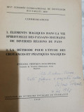 1940 St. Cristescu-Golopentia XIV Congres Internaţional de Sociologie, &Eacute;l&eacute;ments
