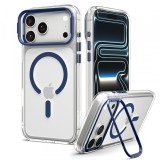 Husa MagSafe pentru Apple iPhone 18 Pro Max / 17 Pro Max, Spigen, Ultra Hybrid Optik S, Transparenta Bleumarin ACS11909