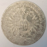 805 Austria 10 Kreuzer 1872 Francis Joseph I (uzata) km 2206 argint, Europa