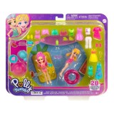 Set 2 papusi cu haine si accesorii, Polly Pocket, HKV95