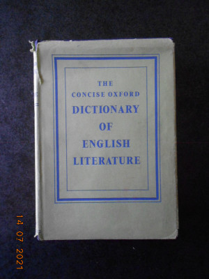 JOHN MULGAN - THE CONCISE OXFORD DICTIONARY OF ENGLISH LITERATURE (1963) foto