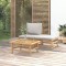 Gossi set mobilier de gradina cu perne gri deschis, 3 piese, bambus