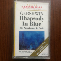 george gershwin rhapsody in blue amerikaner in paris caseta audio muzica clasica