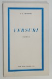 VERSURI de S.G. THEODORU , VOLUMUL I , schite de NINA BOGOS THEODORU , 1973 , APARUTA LA NEW YORK