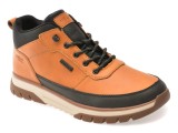 Ghete RIEKER maro, B9300, din piele ecologica