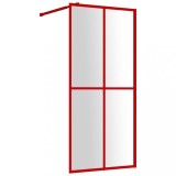 Paravan dus walk-in, rosu, 100x195 cm, sticla ESG transparenta