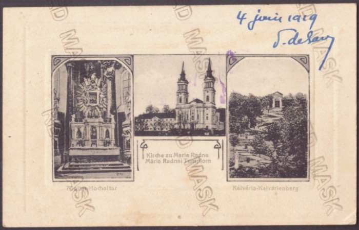 1123 - MARIA RADNA, Arad, Romania - old postcard EMBOSSED - unused