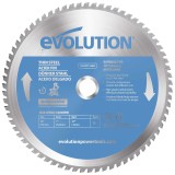 Panza circular pentru taiat otel subtire, pentru fierastraie circulare stationare Evolution 255mm, &Oslash;255 x 25.4 mm, 70 de dinti TCT