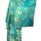 Esarfa tip sal ED, Dacali, bleu/alb, 185x90cm