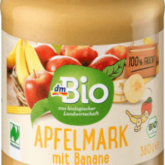 DmBio Piure de mere cu banane ECO, 360 g