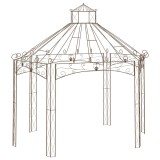 Pavilion de gradina, maro antichizat, 400x258x378 cm, fier