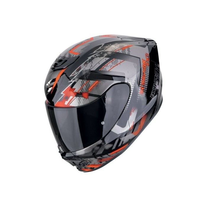 MBS Casca integrala SCORPION EXO-391 CLUTTER M Negru/Rosu, Cod Produs: 1394802404SC