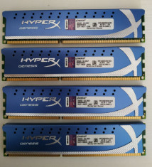 Memorie Kingston HyperX Genesis 16GB (4x4GB), DDR3, 1600MHz, CL9, 1.65V, XMP foto