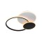 Lustra LED cu telecomanda KILLIAN 81W, 3 Cercuri, lumina Rece/Calda/Neutra, Dimabila, Negru Alb ModernLight Concept