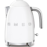 Fierbator, SMEG, KLF03WHEU, Design retro anii 50, 1.7 litri, 2400 W, Alb