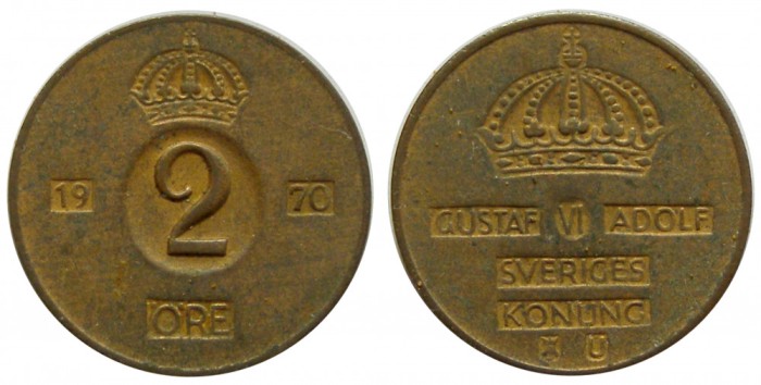 fl31 SUEDIA 2 ORE 1970 aUNC