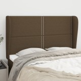 Gossi tablie de pat cu aripioare maro inchis 147x23x118/128 cm textil