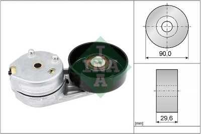 INA 534 0358 10 Intinzator curea, curea distributie foto