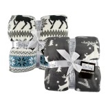 Patura Sherpa cu model de Craciun 150*200 cm Handy KitchenServ