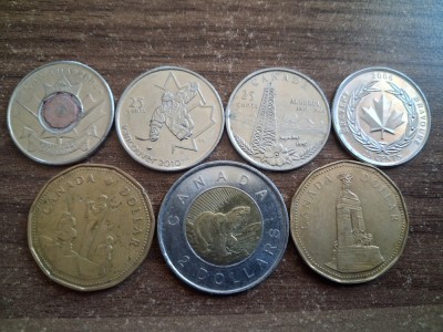 Lot monede Canada. foto