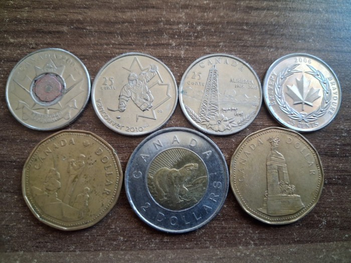 Lot monede Canada.