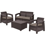 Cumpara ieftin Set mobilier de gradina Corfu II BOX Maro / Gri-Taupe, Keter