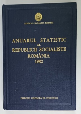 ANUARUL STATISTIC AL R.S.R. , 1980 foto