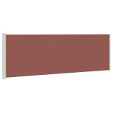 Cumpara ieftin Copertina laterala retractabila de terasa, maro, 200x614 cm