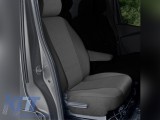 Tapiterie Kegel Tailor Made potrivita pentru scaunul de pasager unic pe Renault Trafic, Opel Vivaro, Fiat Talento, Nissan NV300 dupa 2014, neagra cu g
