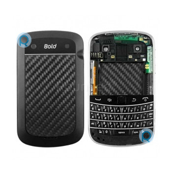 Carcasă completă BlackBerry 9900 Bold neagră foto
