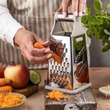 Razatoare universala, manuala din otel inoxidabil, 4 fete, Kinghoff