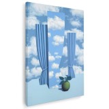 Tablou pictura O lume frumoasa de Magritte 2132 Tablou canvas pe panza CU RAMA 80x120 cm