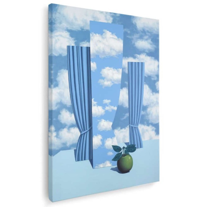 Tablou pictura O lume frumoasa de Magritte 2132 Tablou canvas pe panza CU RAMA 50x70 cm