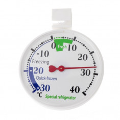 Termometru analogic RFresh RF-65 pentru frigider, congelator sau combina frigorifica cu carlig de agatare si ventuza