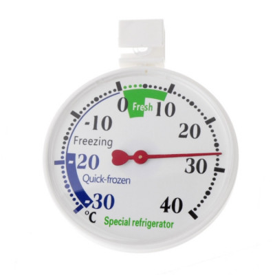Termometru analogic RFresh RF-65 pentru frigider, congelator sau combina frigorifica cu carlig de agatare si ventuza foto