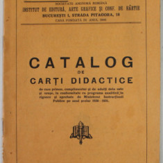 EDITURA '' CULTURA ROMANEASCA '' , CATALOG DE CARTI DIDACTICE , 1930 -1931