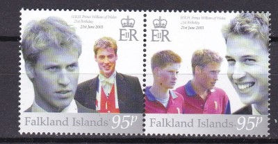 Falkland 2003 print William MI 870-871 MNH foto