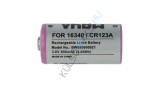 Baterie universală de &icirc;nlocuire VHBW pentru 16340, DL123A, CR123R, CR17335, CR17345, CR123A - 800 mAh 3,6 V Li-Ion