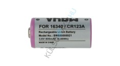 Baterie universală de &icirc;nlocuire VHBW pentru 16340, DL123A, CR123R, CR17335, CR17345, CR123A - 800 mAh 3,6 V Li-Ion