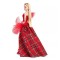 Papusa Barbie de colectie Fashion 2024, tinuta festiva, detalii realiste