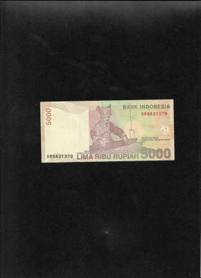 Indonezia 5000 rupii rupiah 2013 seria621379 unc replacement foto