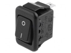 Comutator Rocker SPST ON-OFF 3A/250V Negru