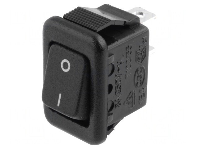 Comutator Rocker SPST ON-OFF 3A/250V Negru